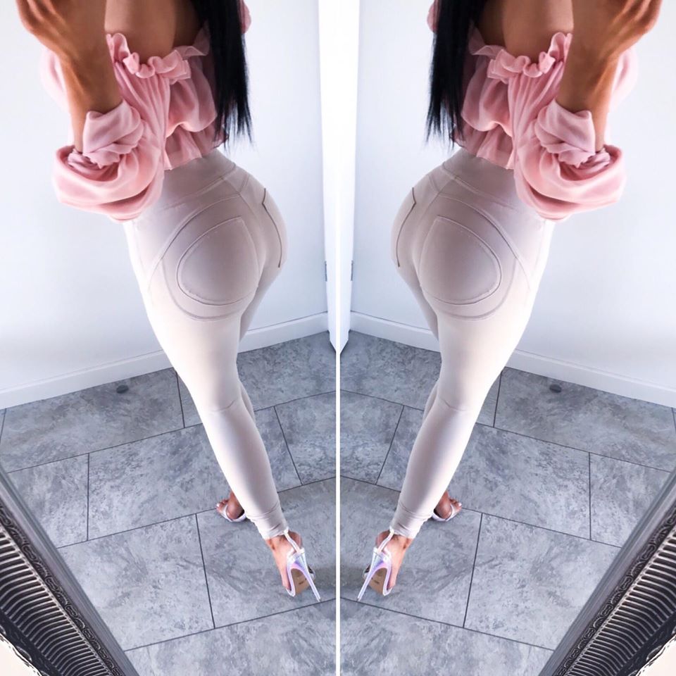 Legginsy push up Nude