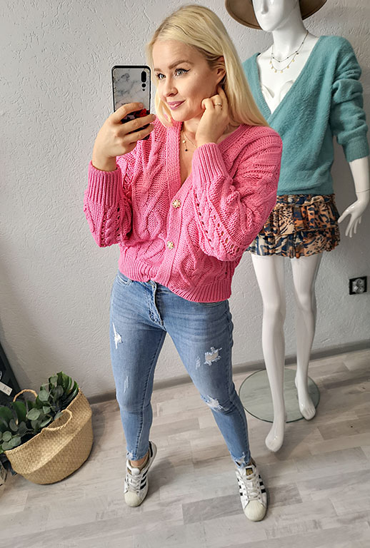 Sweter Tiffani Różowy